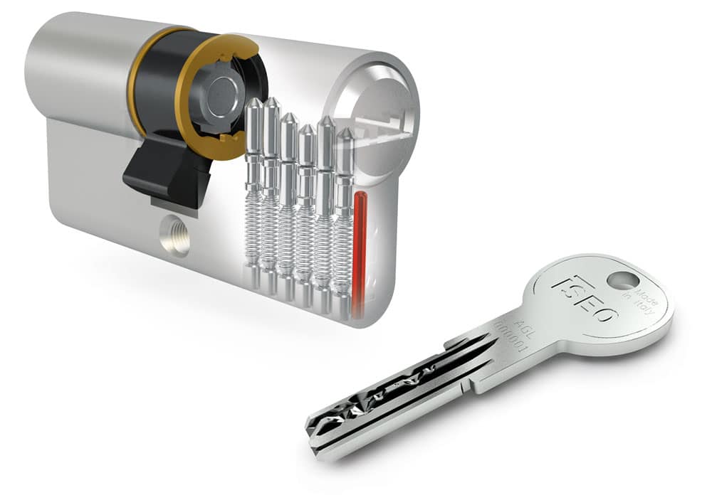Schließsystem ISEO R6 - Doppelzylinder mit Schlüssel