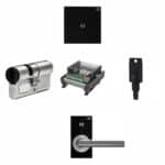 Winkhaus blueEvo Sicherheitssystem mit verschiedenen Komponenten